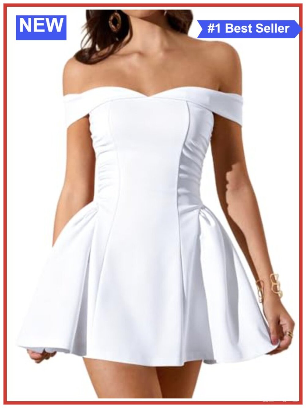 Sleeveless Off Shoulder A-Line Mini Dress Ruched Party Club Night Out